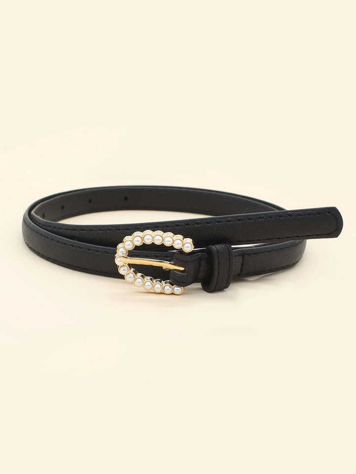 Shein- Faux Pearl Buckle Belt