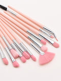 Shein- 12pcs Fan Shaped Makeup Brush Set