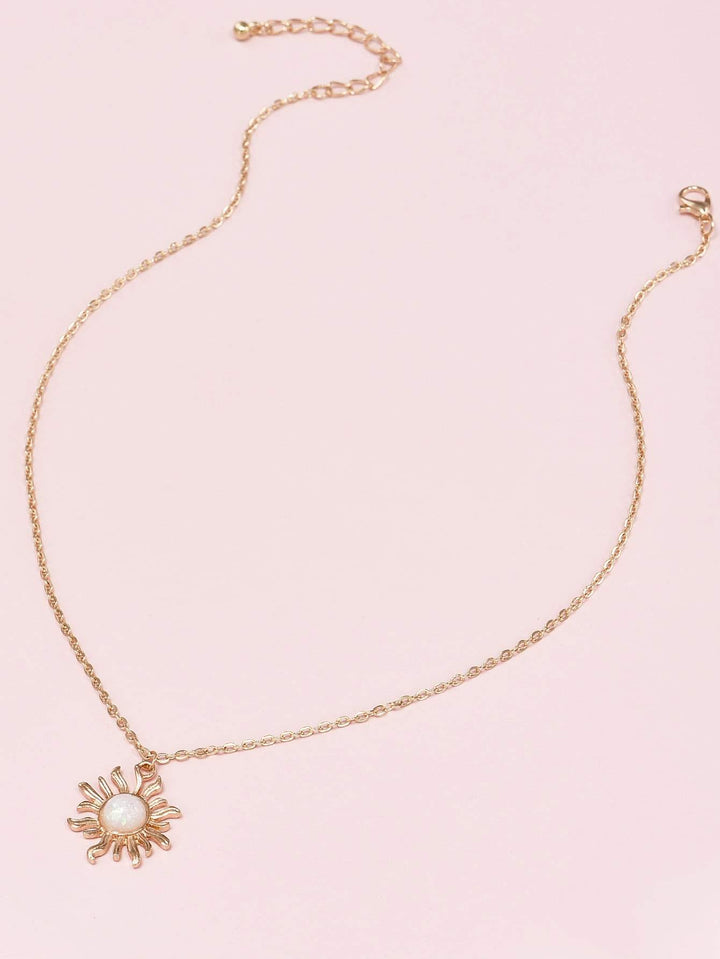 Shein- Sunflower Charm Necklace