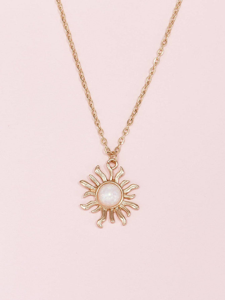 Shein- Sunflower Charm Necklace