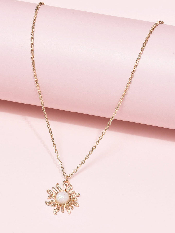 Shein- Sunflower Charm Necklace