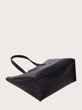 Shein- Crocodile Pattern Handbag- Black