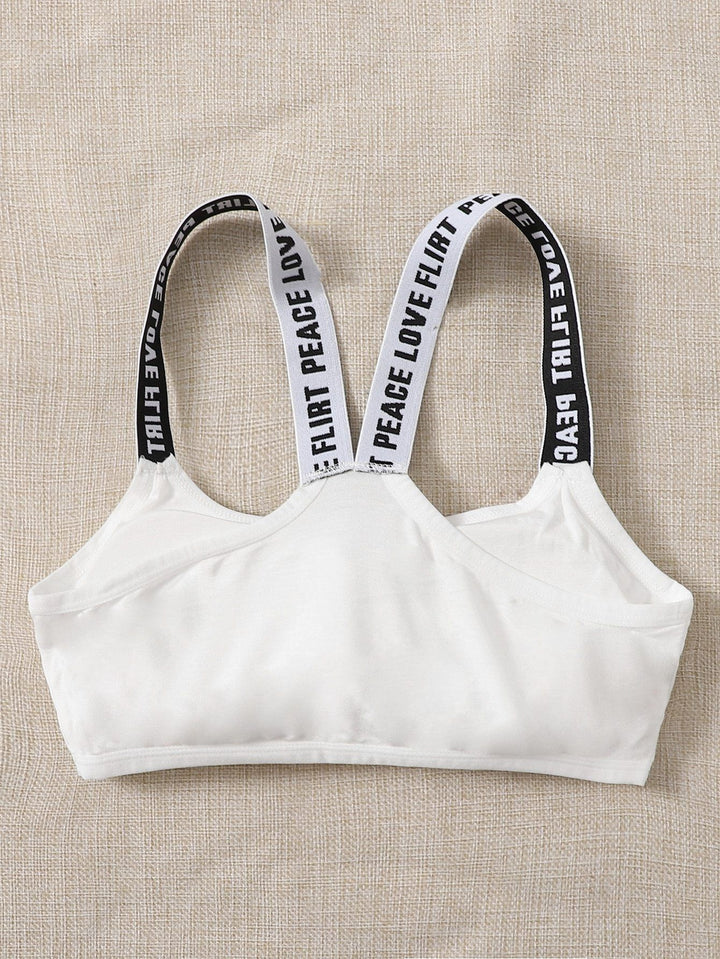 Shein- Letter Tape Bralette