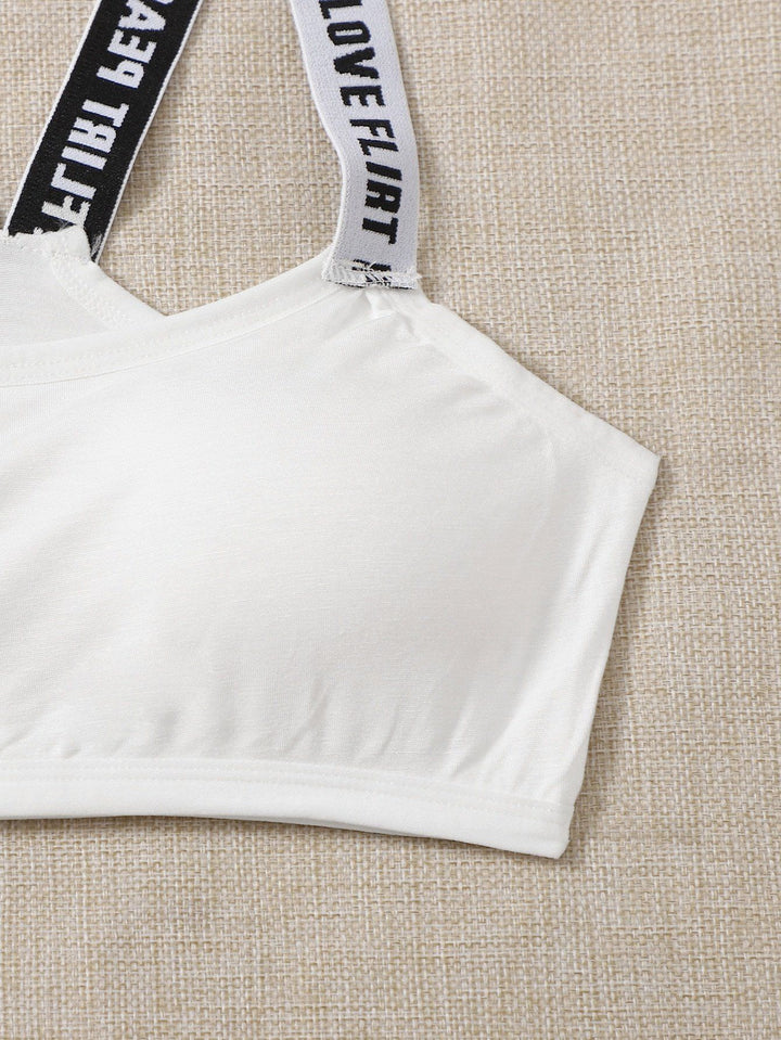 Shein- Letter Tape Bralette