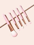 Shein- Soft Bristle Makeup Brush Set - 5pcs