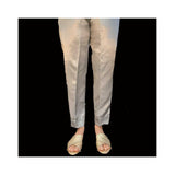 Zardi- Silk - Trouser Pant - Silver - ZT132