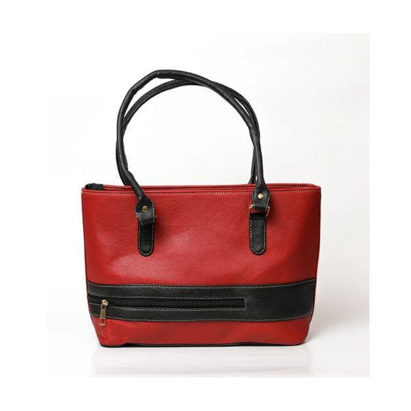 Shein- Tote Bag with Belt- Red/Black