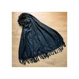 Zardi- Winter Shawl – Plain - Large – Warm – Acrylic Wool – Black - ZSH92