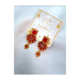 Jewel charms- Egyptian Red Flower Drops