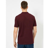 Koton- Short Sleeve Polo Neck Slim Fit T-Shirt - Purple