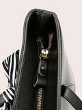 Shein- Decorated handbag with bow tie