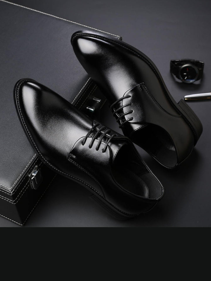 Shein- Men Minimalist Lace-up Front Dress Shoes