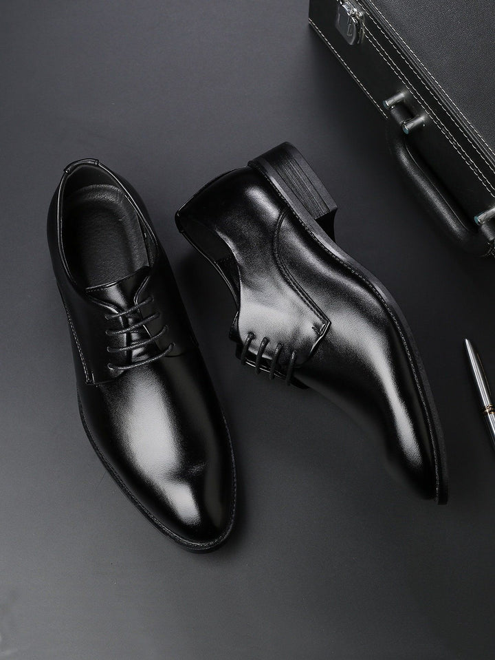 Shein- Men Minimalist Lace-up Front Dress Shoes