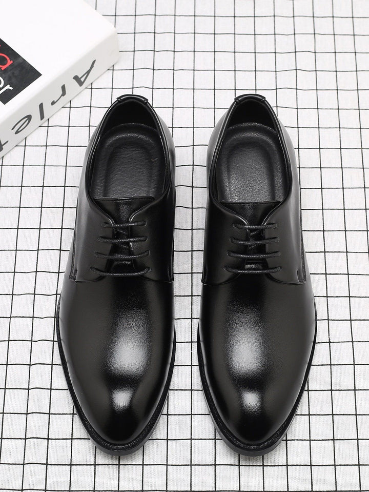 Shein- Men Minimalist Lace-up Front Dress Shoes