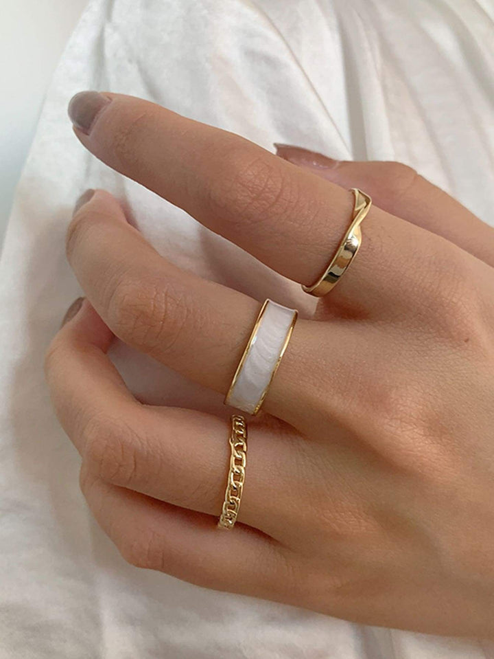 Shein- 3pcs Minimalist Ring