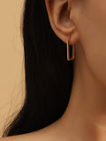 Shein- Geometric Hoop Earrings