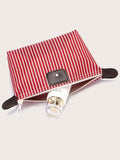 Shein- Striped Pattern Cosmetic Storage Bag
