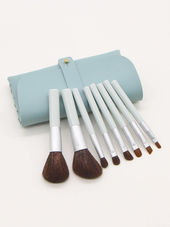 Shein- 8pcs Makeup Brush With Storage Bag