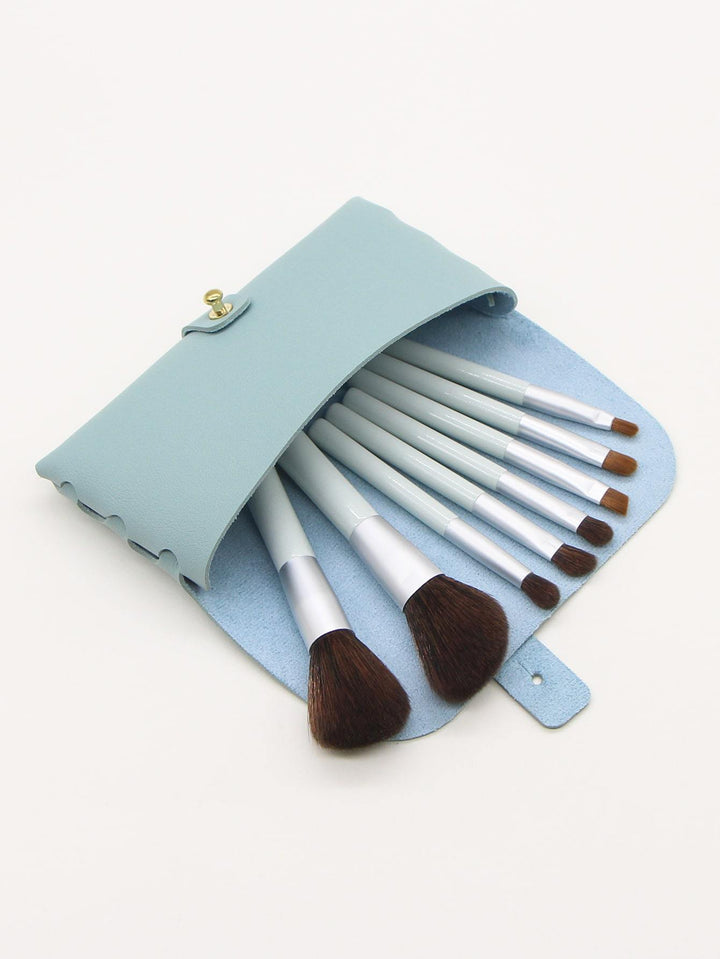 Shein- 8pcs Makeup Brush With Storage Bag