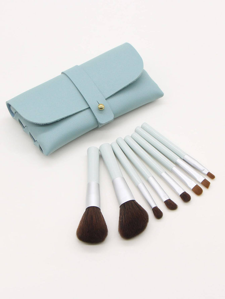 Shein- 8pcs Makeup Brush With Storage Bag