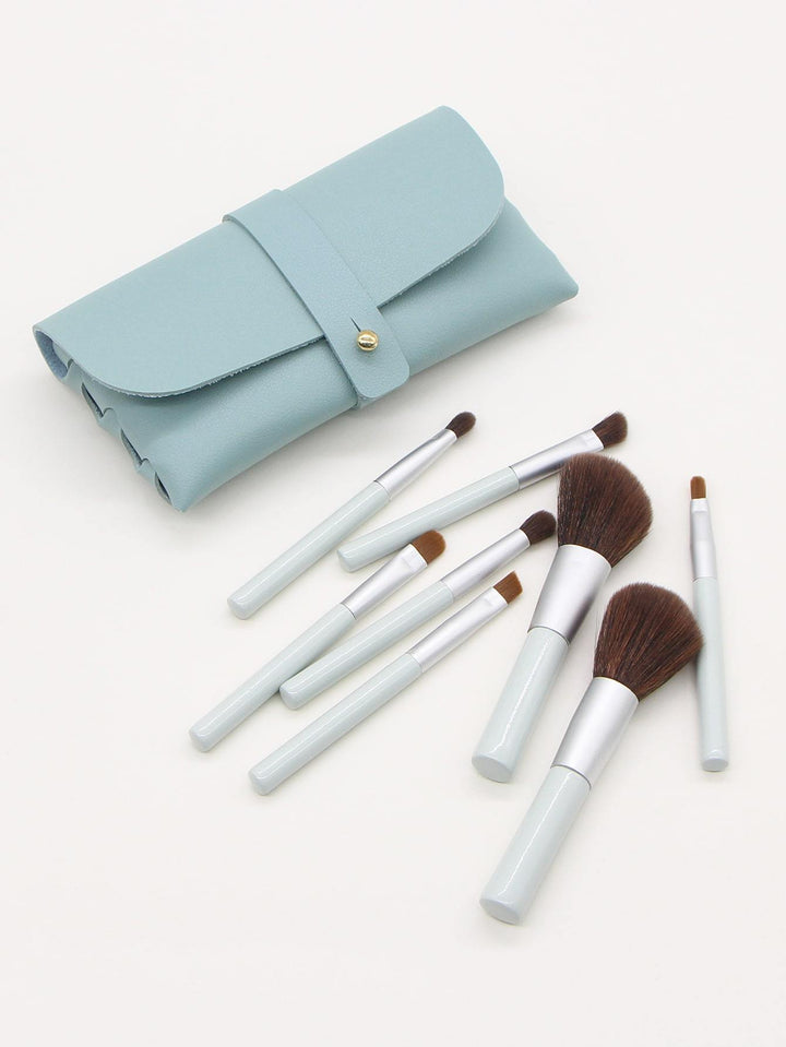 Shein- 8pcs Makeup Brush With Storage Bag