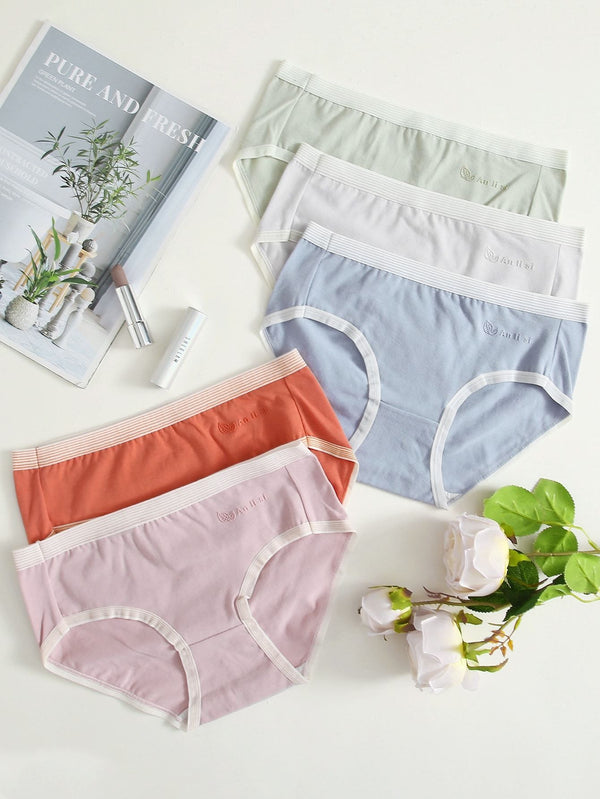 Shein- 5pack Striped Trim Panty Set