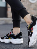 Shein- Men Lace-up Front Chunky Sneakers