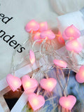 Shein- 1pc String Light With 10pcs Heart Shaped Bulb