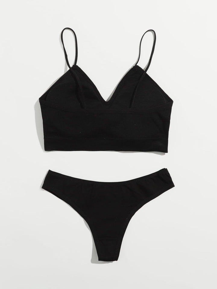 Shein- Plain Lingerie Set