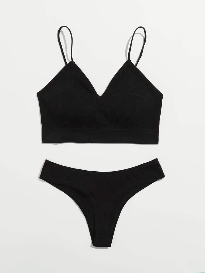 Shein- Plain Lingerie Set