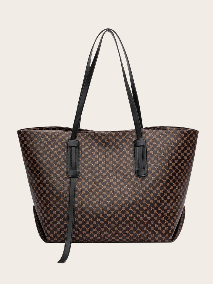 Shein- Geometric Graphic Tote Bag