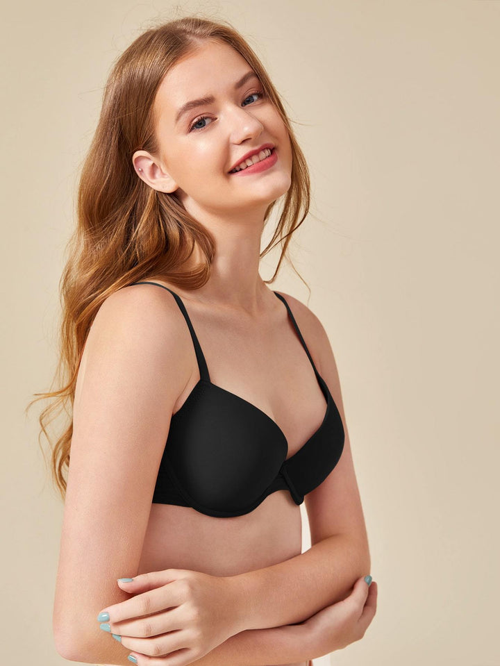 Shein- BASICS Solid Underwire Bra