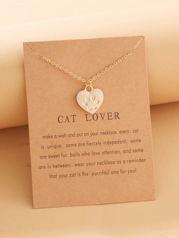 Shein- Heart Charm Necklace