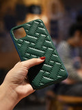 Shein- Solid Quilted iPhone Case