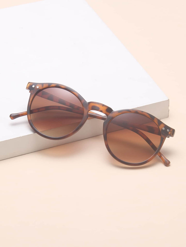 Shein- Leopard Frame Sunglasses