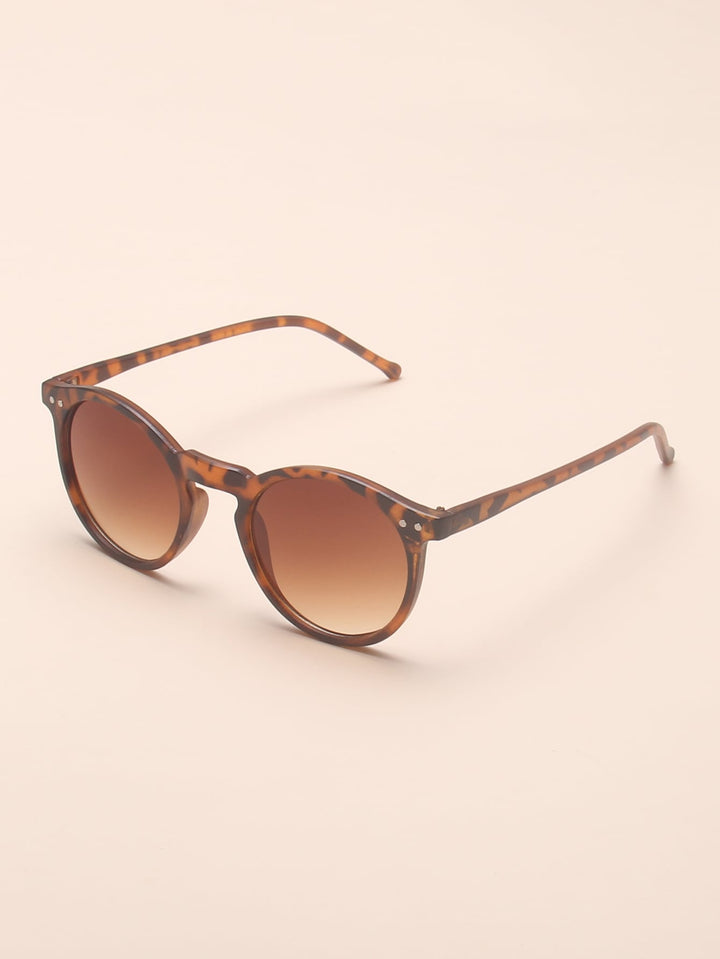 Shein- Leopard Frame Sunglasses