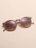 Shein- Leopard Frame Sunglasses