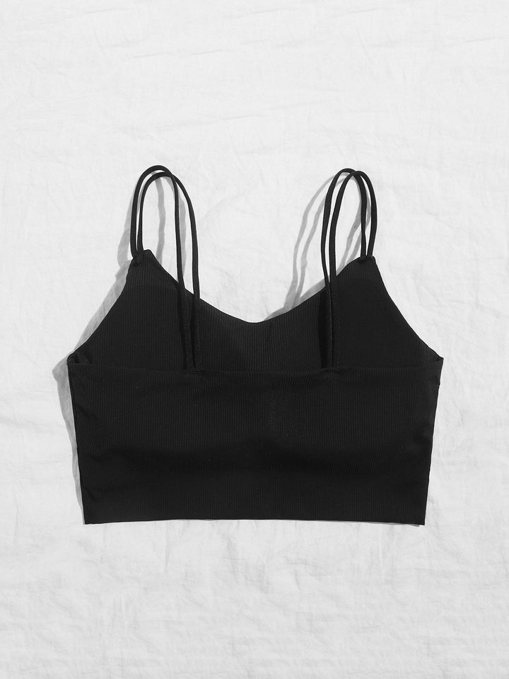 Shein- Plain Rib Bralette