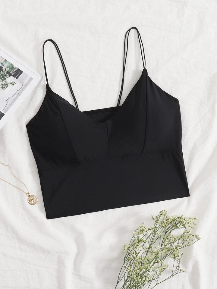 Shein- Plain Longline Bralette