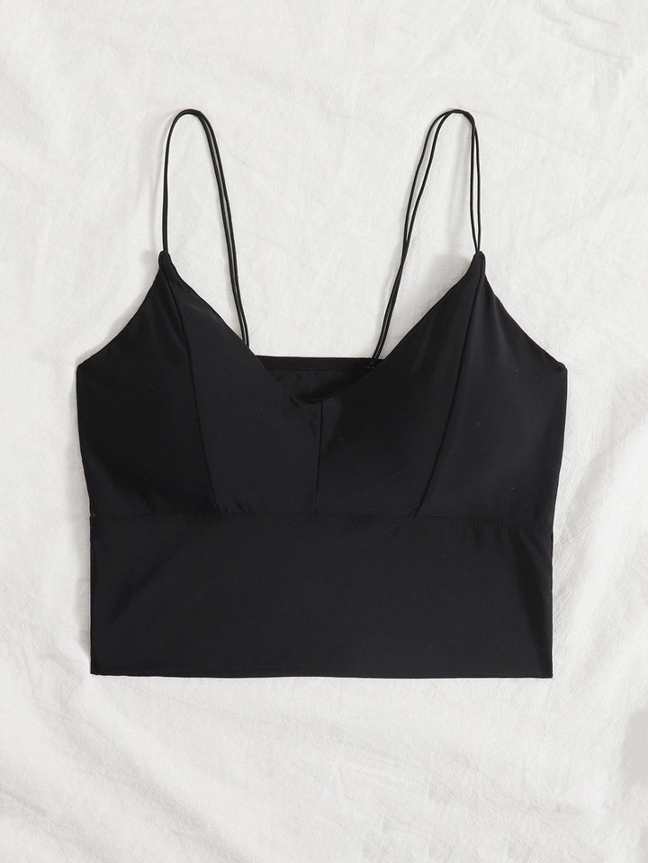 Shein- Plain Longline Bralette