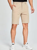 Shein - Men Button Fly Pocket Shorts