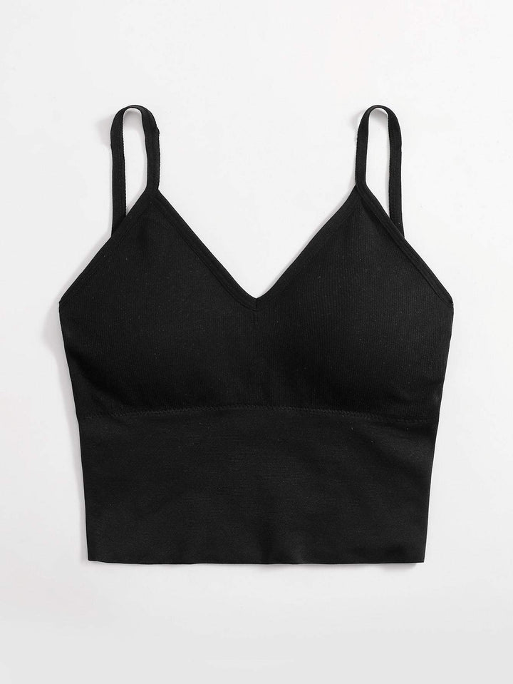 Shein- Plain Longline Bralette