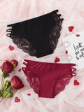 Shein- 2pack Floral Lace Panty Set