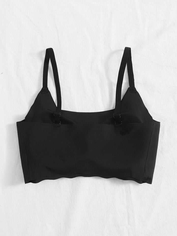 Shein- Scallop Trim Seamless Bra