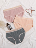 Shein- 3pack Lace Trim Panty Set