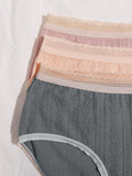 Shein- 3pack Lace Trim Panty Set