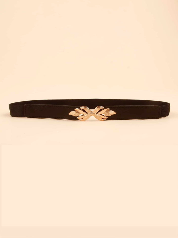 Shein-  Gold Buckle Elastic Belt