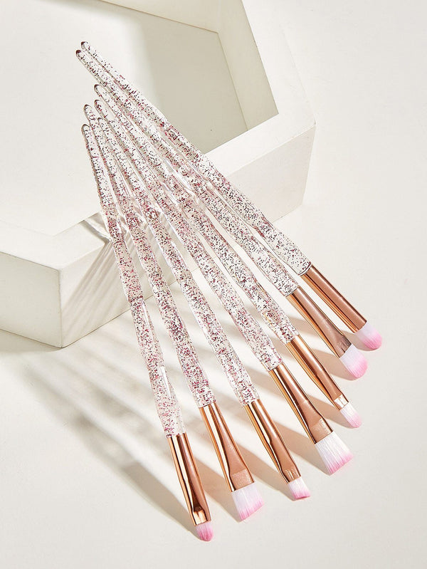 Shein- 7pcs Glitter Handle Eyeshadow Brush