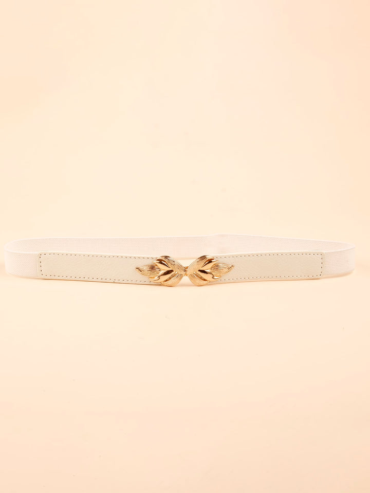 Shein-  Gold Buckle Elastic Belt