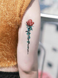 Shein- 1sheet Flower Pattern Tattoo Sticker